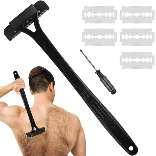 Back Shaver with Replaceable Blades
