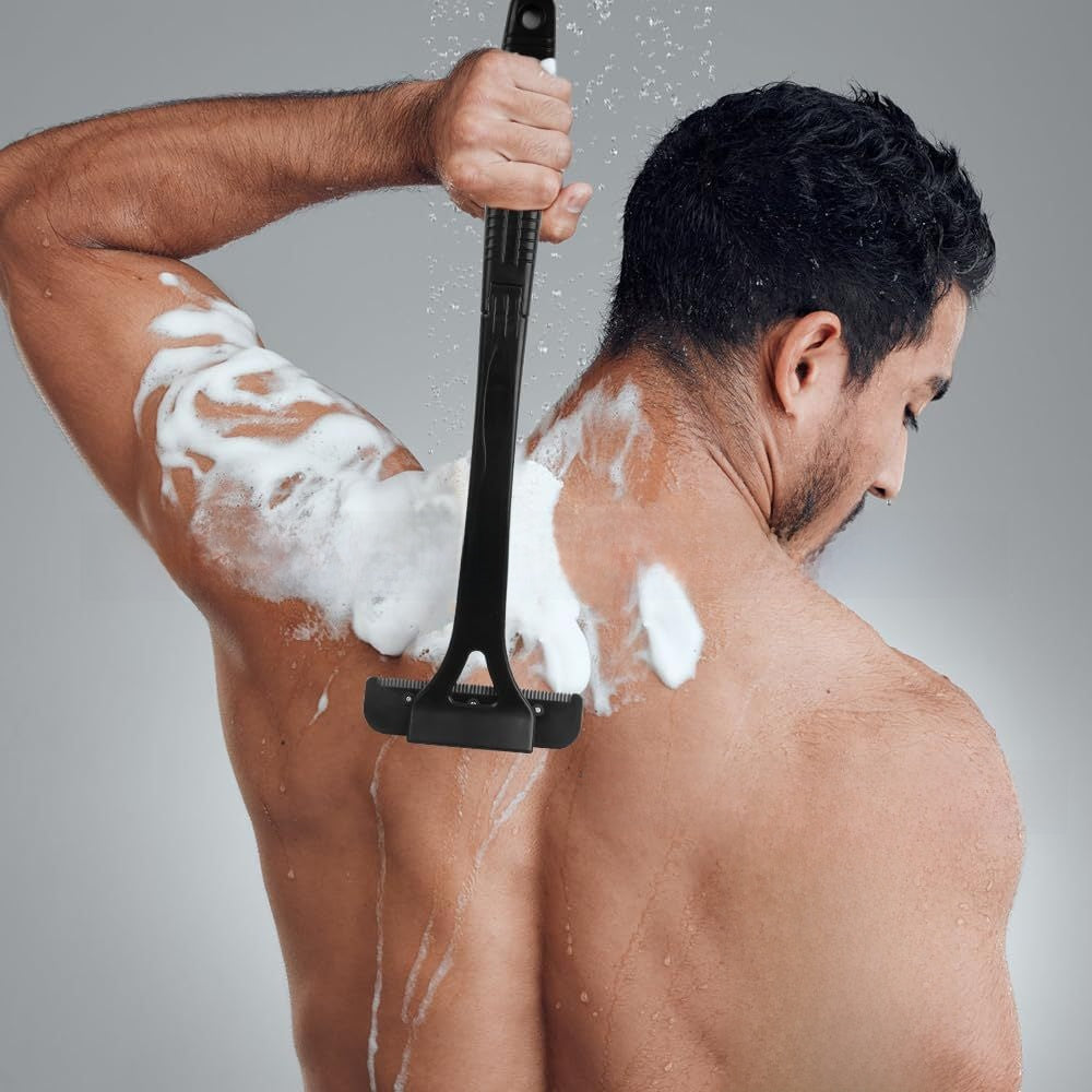 Back Shaver with Replaceable Blades