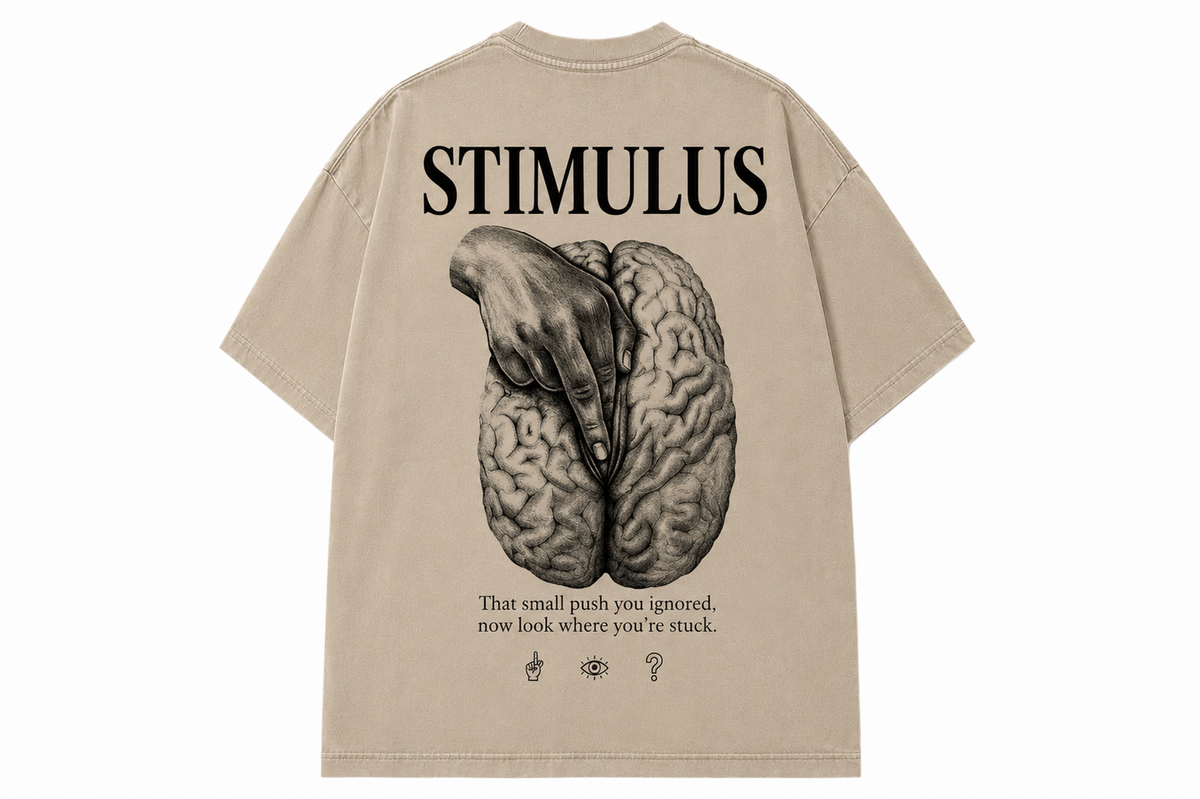 STIMULUS Oversized Tee – Vintage Wash | RAY-LEVOL