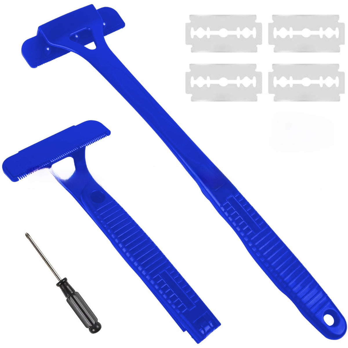 Back Shaver with Replaceable Blades