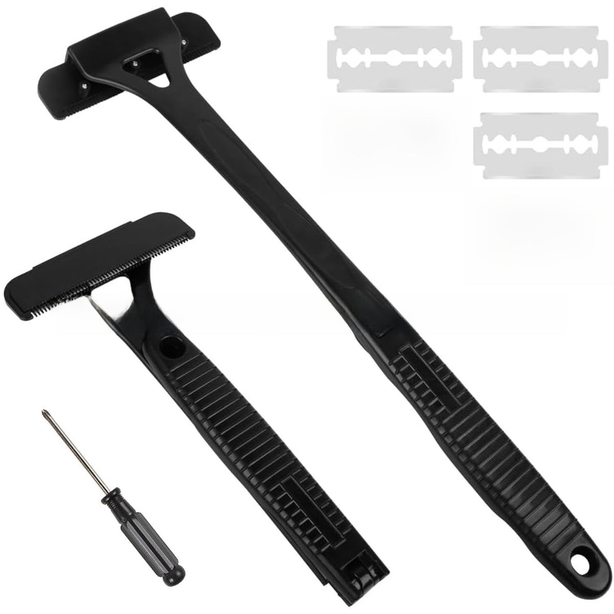 Back Shaver with Replaceable Blades